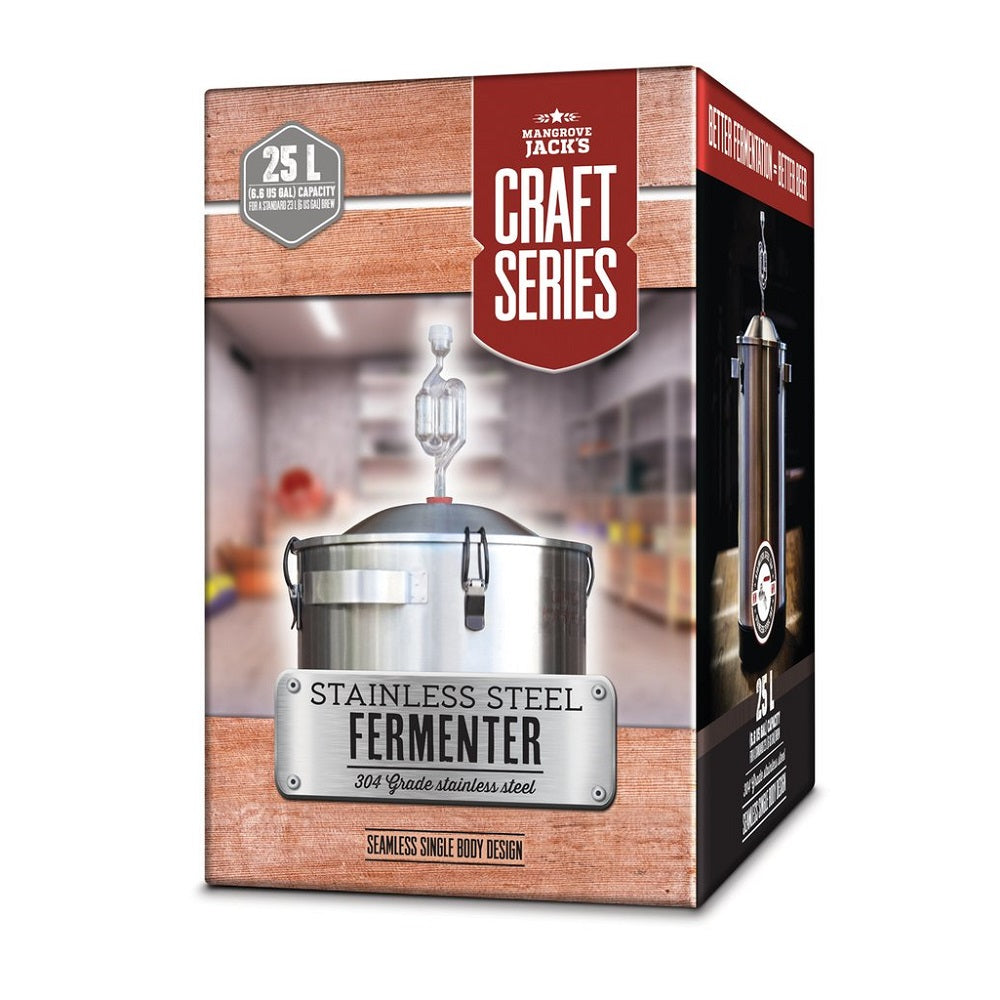 MANGROVE JACKS 25 ltr STAINLESS STEEL FERMENTER