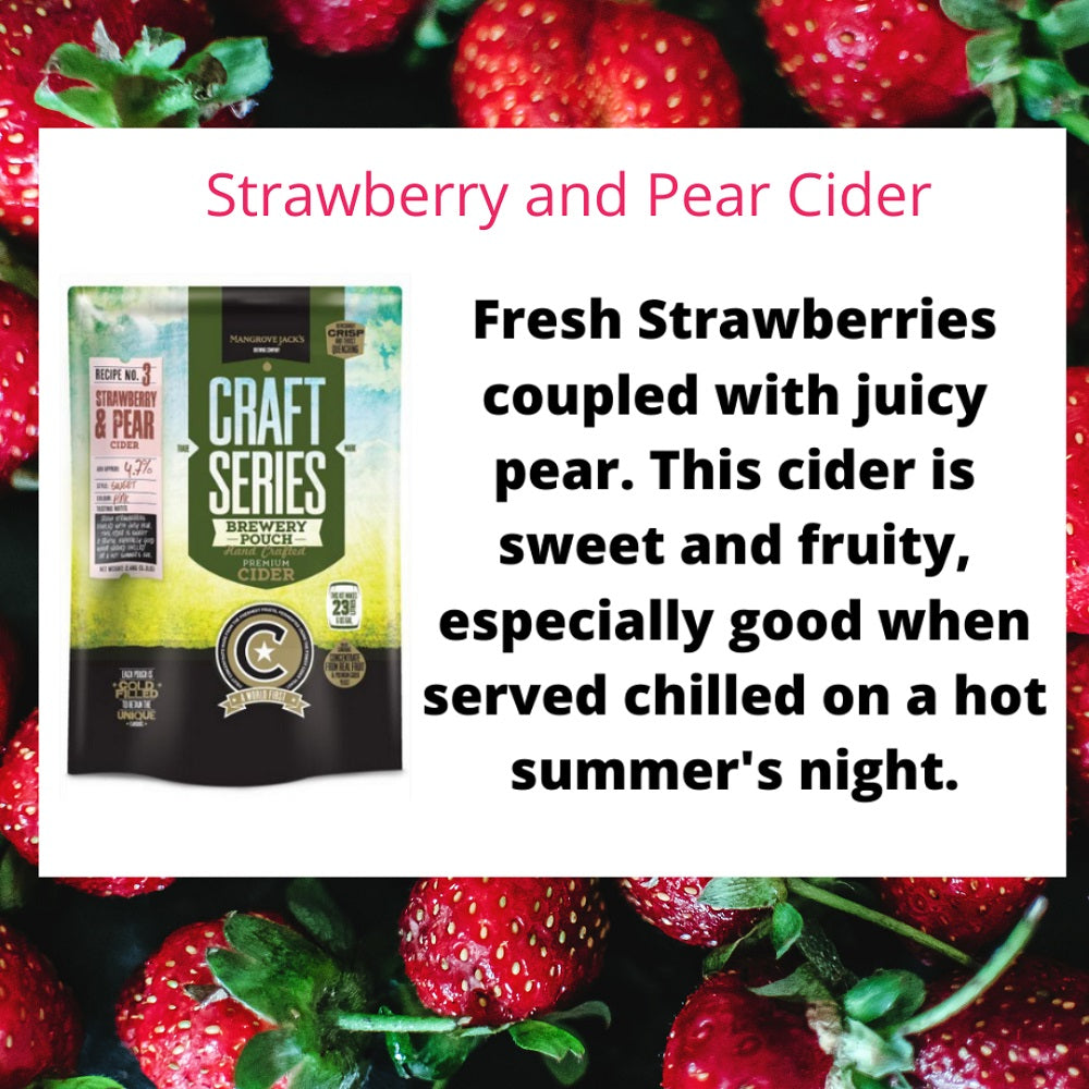 CIDER STRAWBERRY & PEAR MJ
