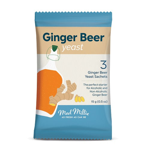YEAST 3 x GINGER BEER MAD MILLIE