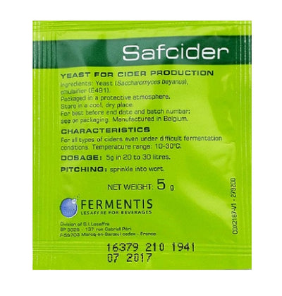 YEAST-SAFCIDER 5gm