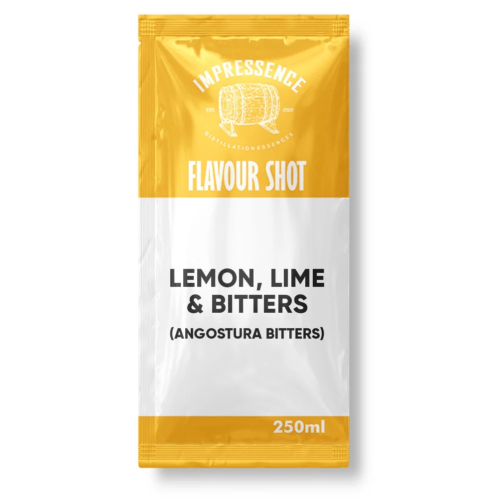 IMPRESSENCE LEMON, LIME & BITTERS FLAVOUR SHOT 250ml