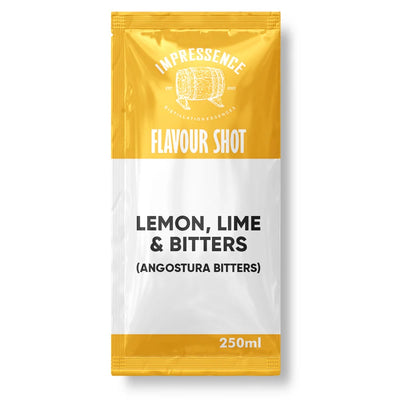 IMPRESSENCE LEMON, LIME & BITTERS FLAVOUR SHOT 250ml