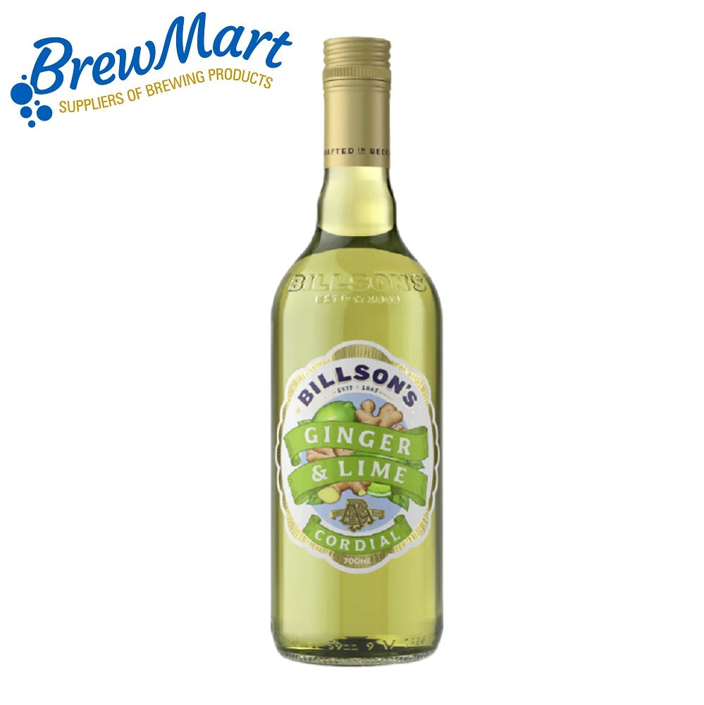 BILLSONS GINGER & LIME CORDIAL