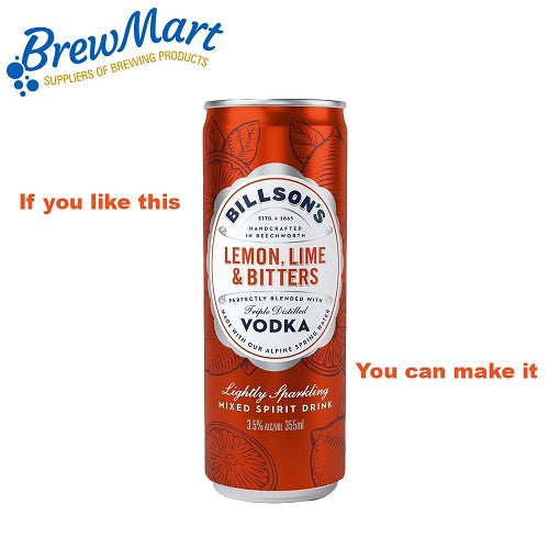 BILLSONS LEMON LIME & BITTERS CORDIAL