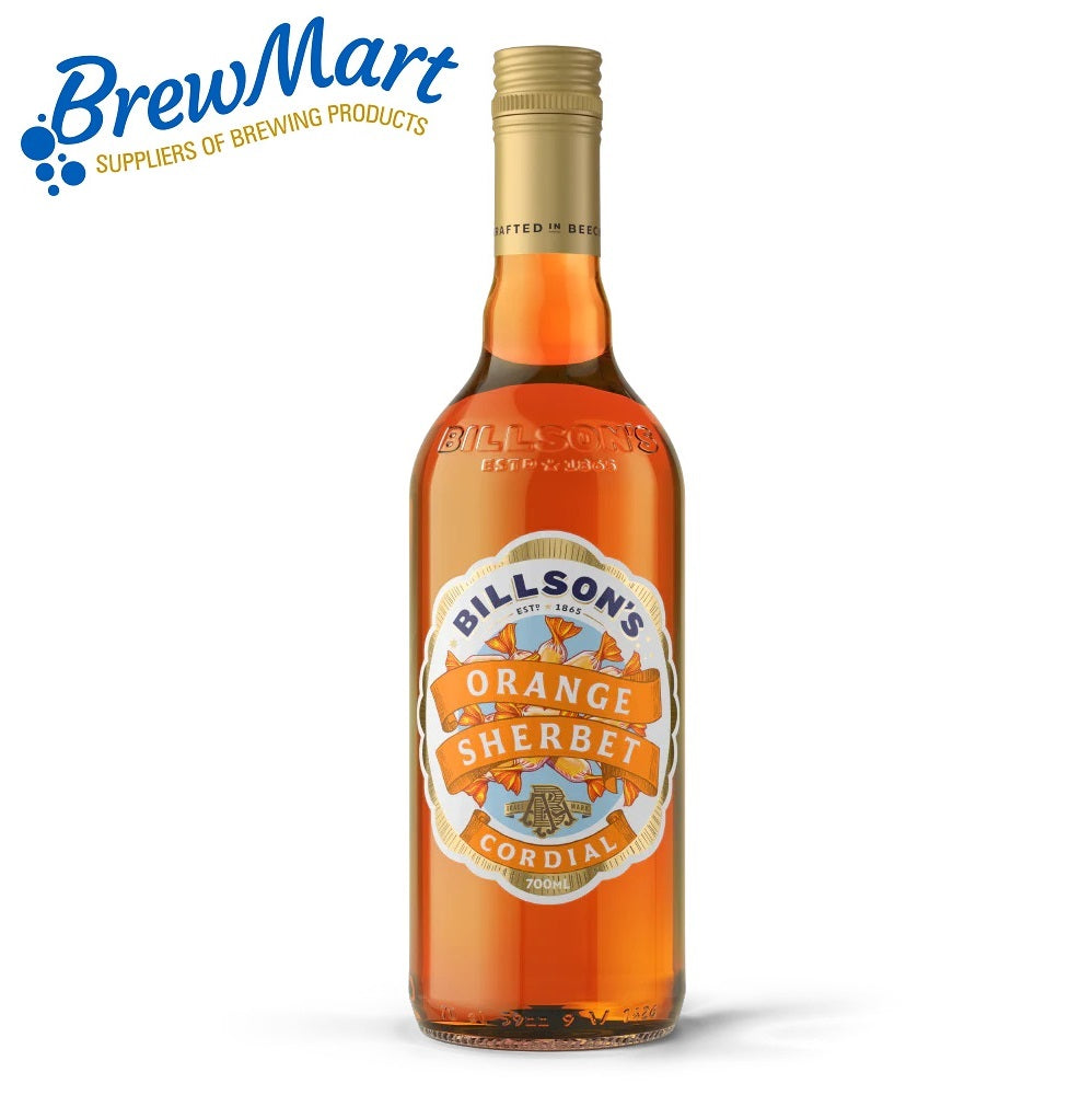 BILLSONS ORANGE SHERBET CORDIAL