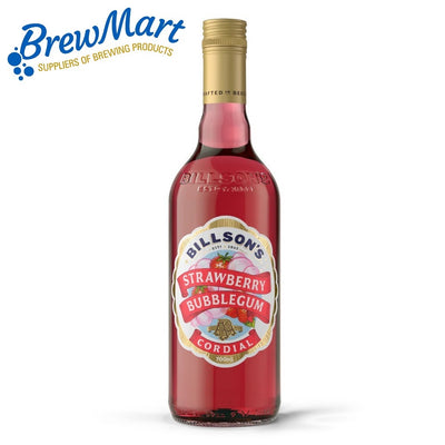 BILLSONS STRAWBERRY BUBBLEGUM CORDIAL