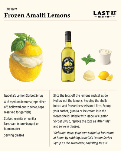 ISABELLAS LEMON SORBET SYRUP