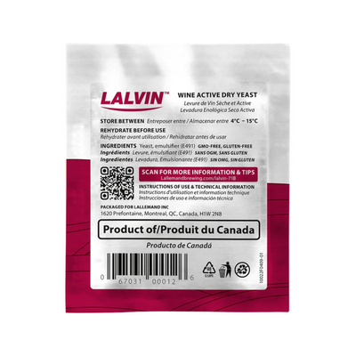 YEAST EC1118 SACHET 5gm