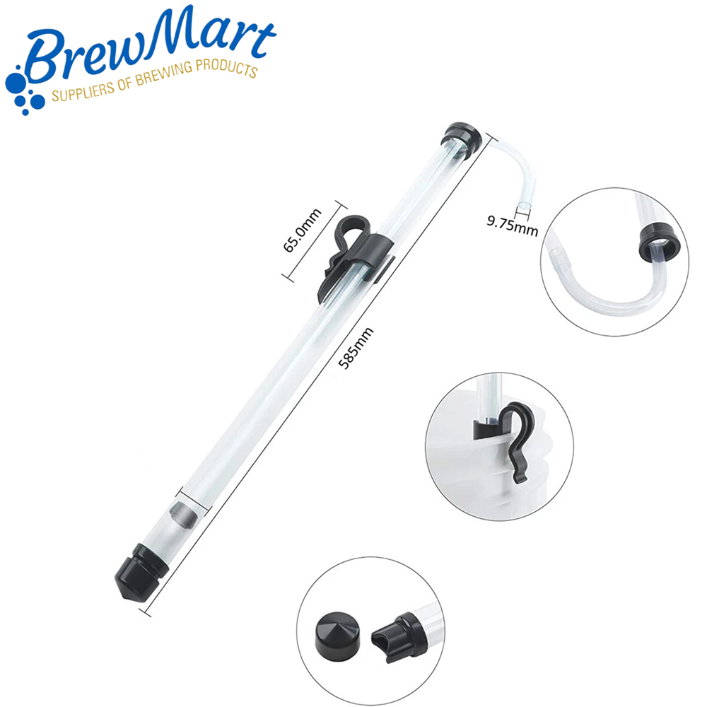 SYPHON AUTO REGULAR 3/8" inc SYPHON CLIP
