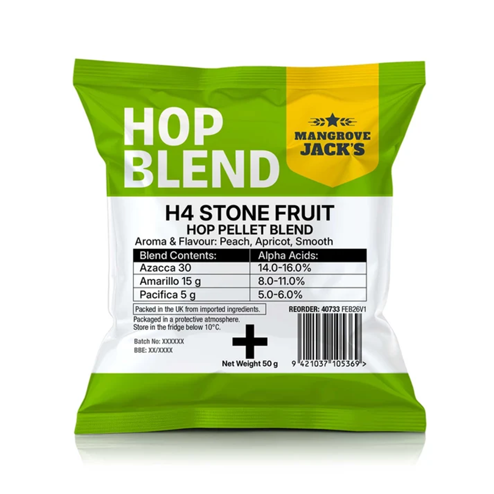 MJ H4 STONE FRUIT HOP PELLET BLEND 50gm