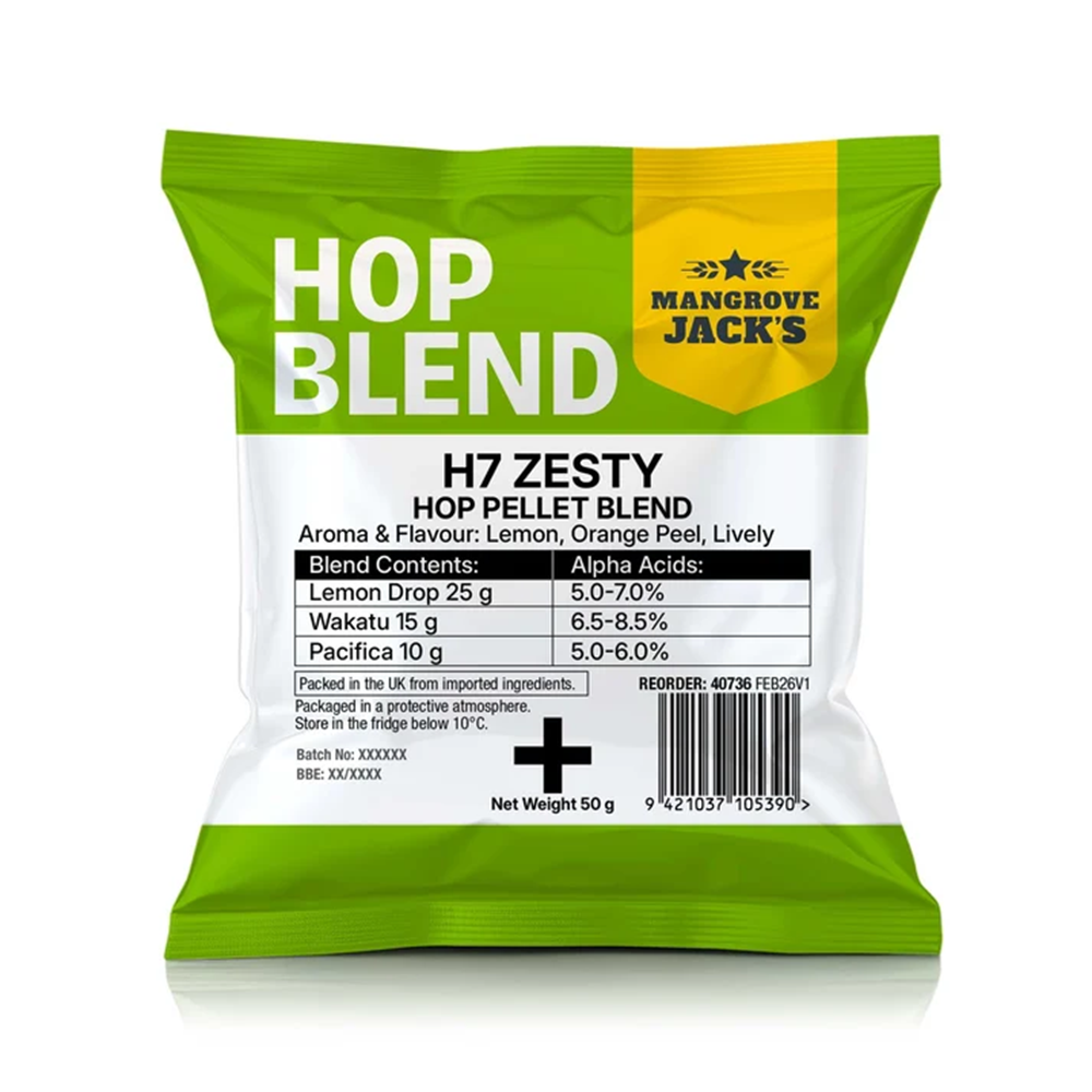 MJ H7 ZESTY HOP PELLET BLEND 50gm