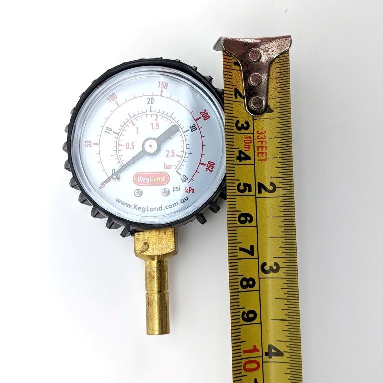 PUSH IN PRESSURE GAUGE 0-15psi