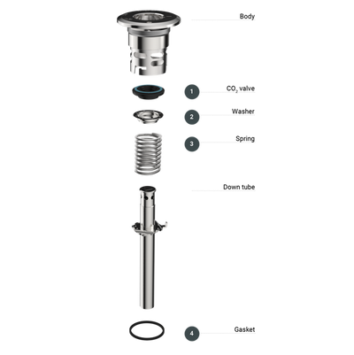 A TYPE KEG SPEAR TOP SEAL