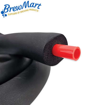 RED GLYCOL INSULATION HOSE 2m Roll x 12mm ID x 16mm OD