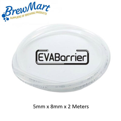 KEG BEVERAGE HOSE - EVABARRIER 5mm x 8mm x 2 METERS