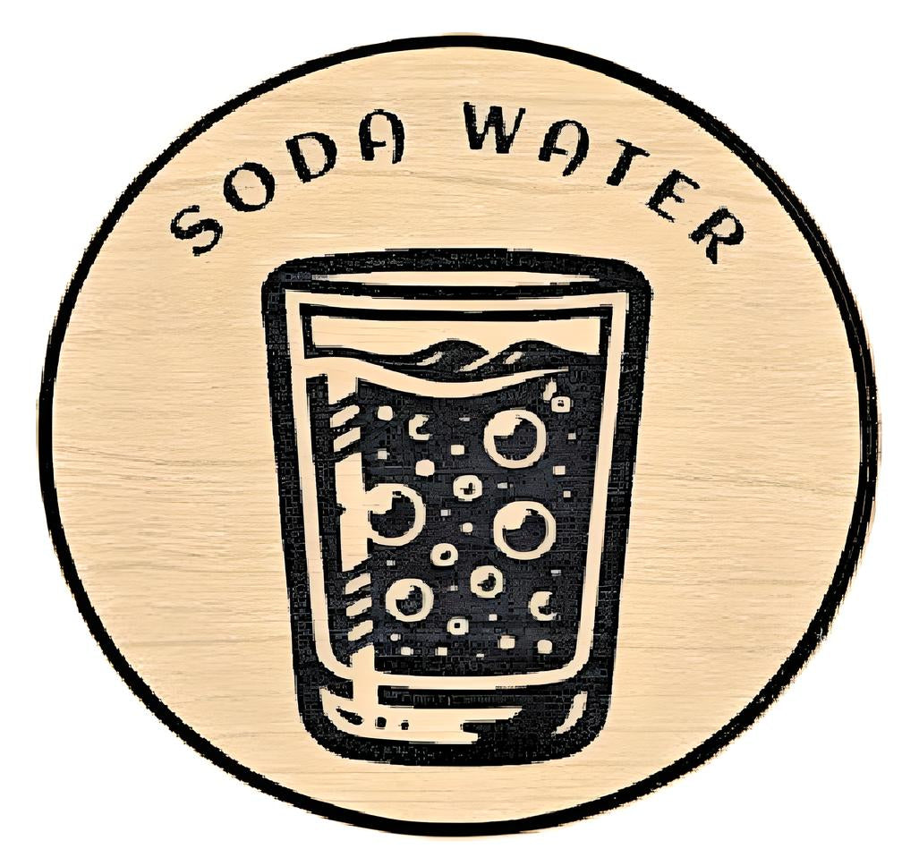 TAP HANDLE WOOD GRAIN INSERT - SODA WATER