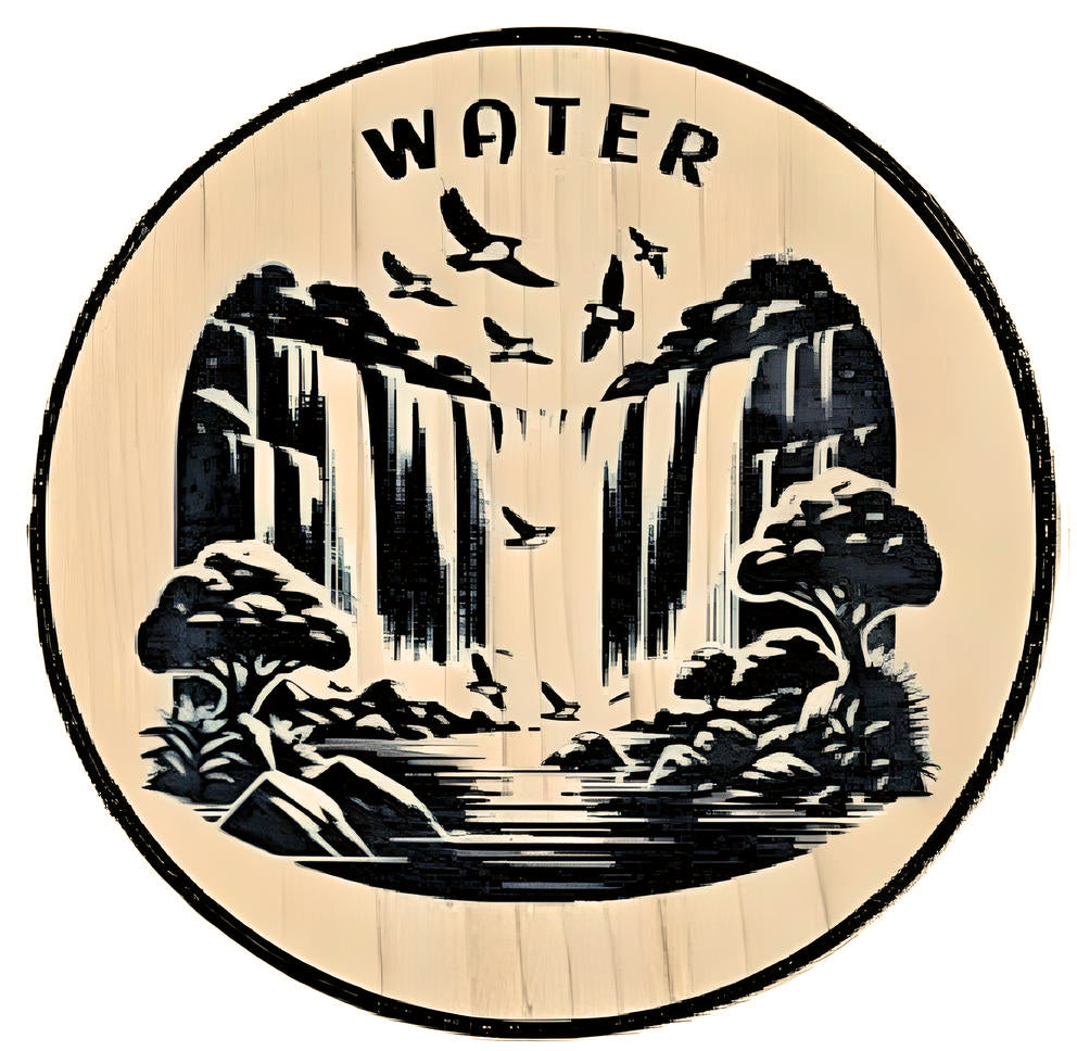 TAP HANDLE WOOD GRAIN INSERT - WATER