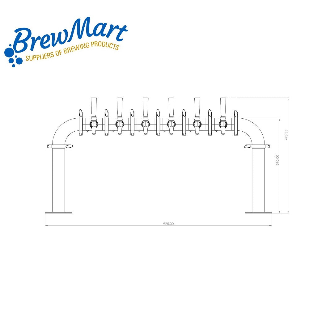 TOWER - 6 TAP GOAL POST FONT