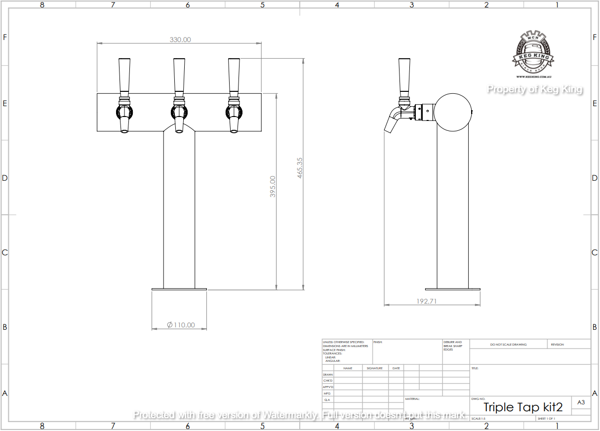 3 TAP ULTRA T FLOODED FONT