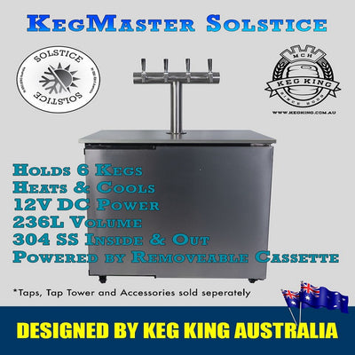 KEGERATOR SOLSTICE 6 KEG 240/12V FRIDGE