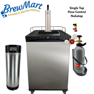 KEGERATOR X - 1 TAP GRANDE WITH FLOW CONTROL NUKATAP