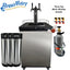 KEGERATOR X - 3 TAP TOWER GRANDE WITH BLACK ULTRATAPS