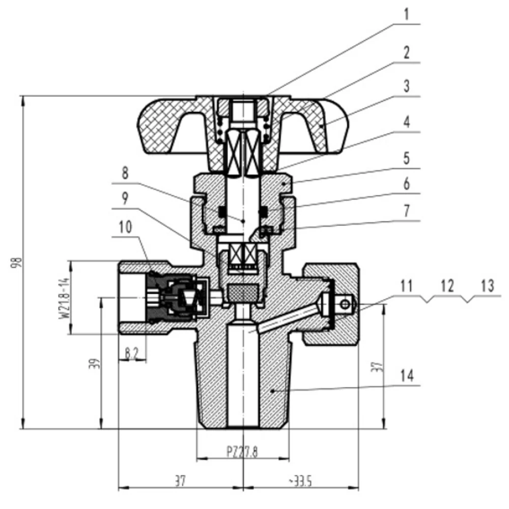 GAS BOTTLE VALVE