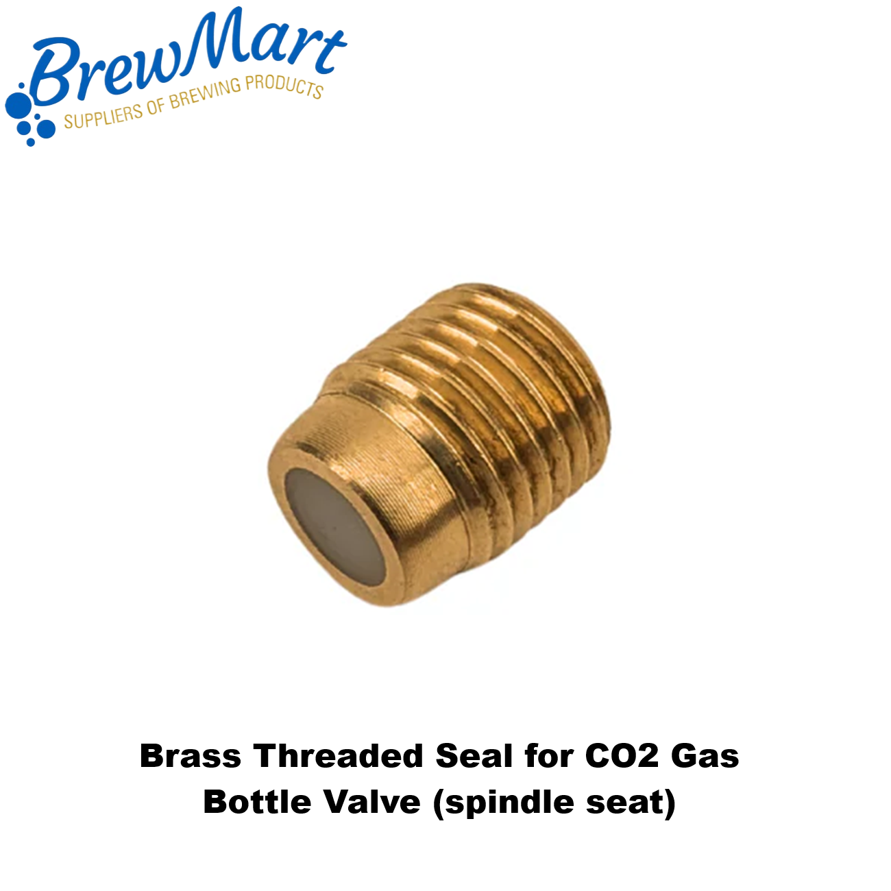 BRASS THREADED SEAL for CO2 VALVE (spindle seat)