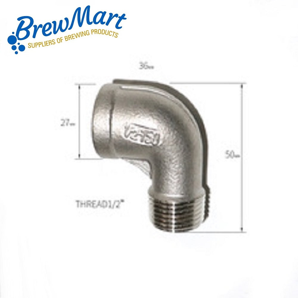 ELBOW 1/2 BSP FEMALE TO MALE