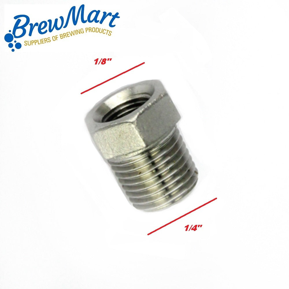 BUSH REDUCING 1/4M x 1/8F BSP – Brewmart Retail