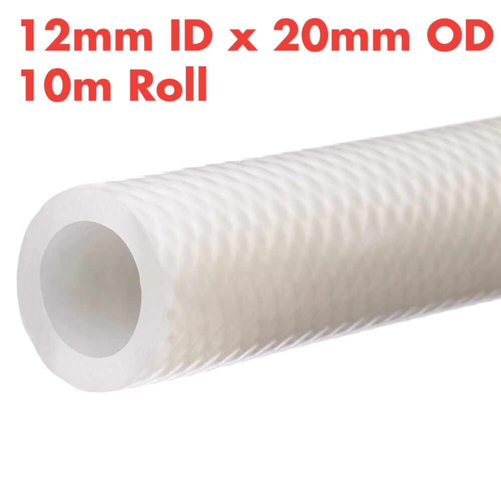 SILICONE HOSE - BRAIDED 12mm x 20mm