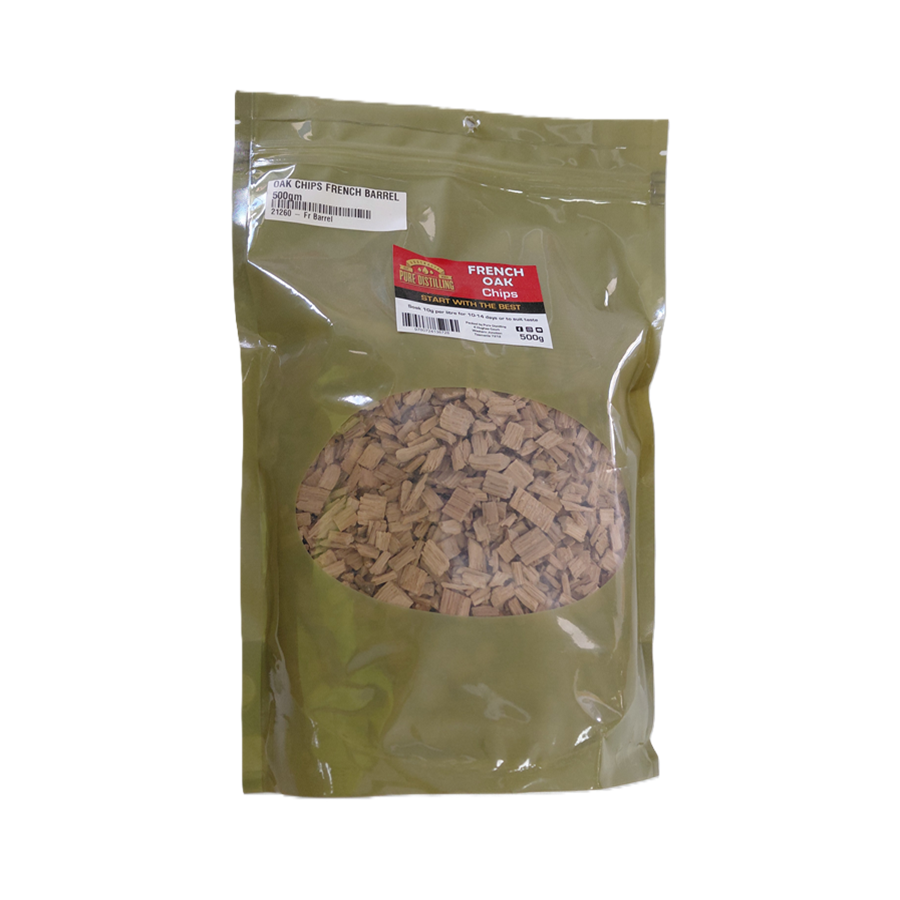 OAK CHIPS FRENCH BARREL 500gm