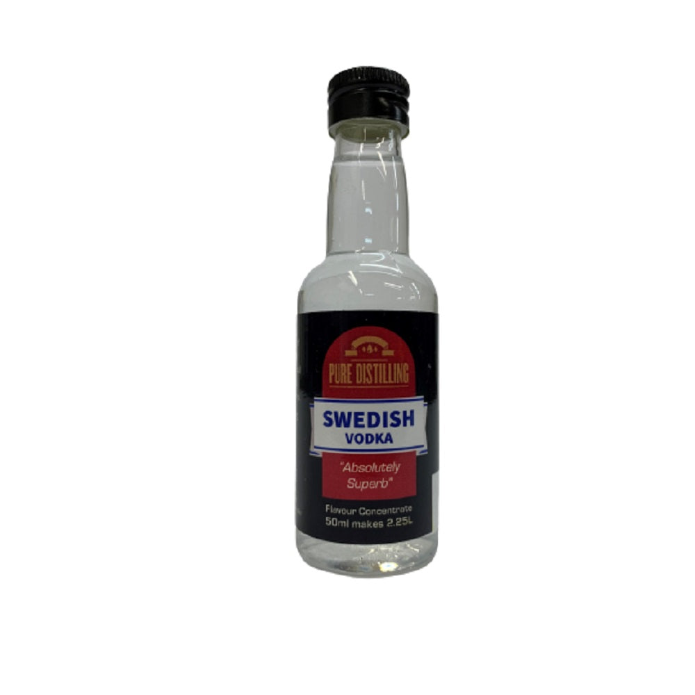 PURE DISTILLING SWEDISH VODKA ( ABSOLUT VODKA STYLE )