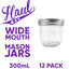 MASON JARS & LIDS 300ml - 12 PACK