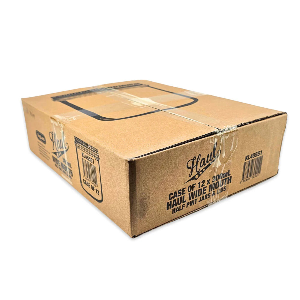 MASON JARS & LIDS 300ml - 12 PACK