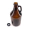 GROWLER - 1.9 LITRE GLASS WITH BLACK CAP