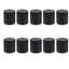 STILL SPIRITS THREADED BLACK PLASTIC CAPS x 10