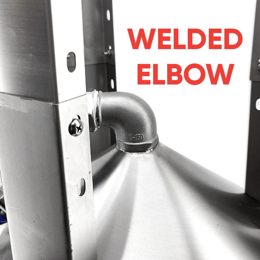 STAINLESS STEEL CONICAL FERMENTER - 32 LITRE