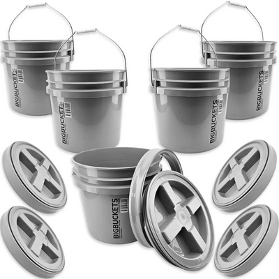 BIGBUCKET 13L x 5 - WITH SCREW TOP GAMMA SEAL LID