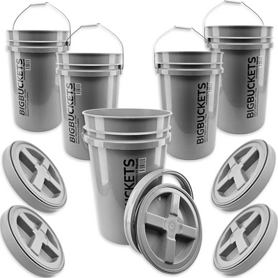 BIGBUCKET 25L x 5 - WITH SCREW TOP GAMMA SEAL LID