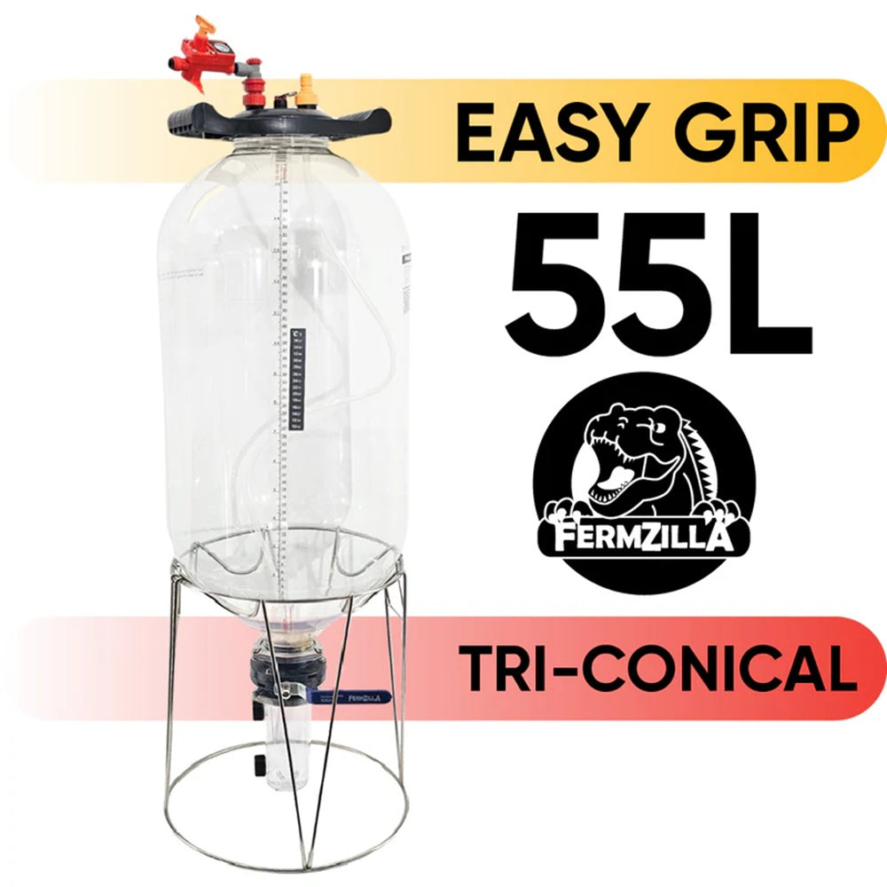 55L FERMZILLA TRI-CRONICAL PRESSURE FERMENTER