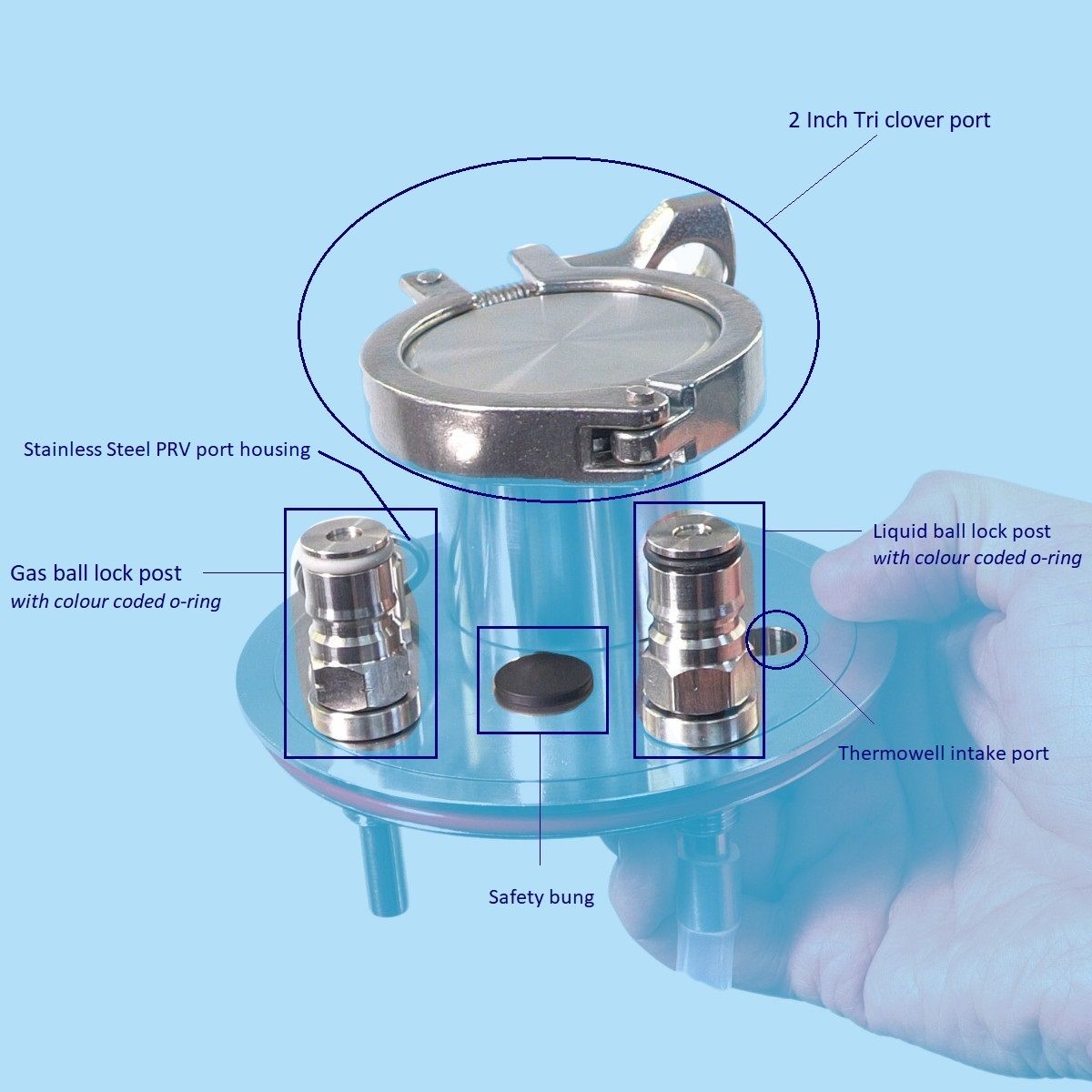 APOLLO STAINLESS STEEL PRESSURE LID