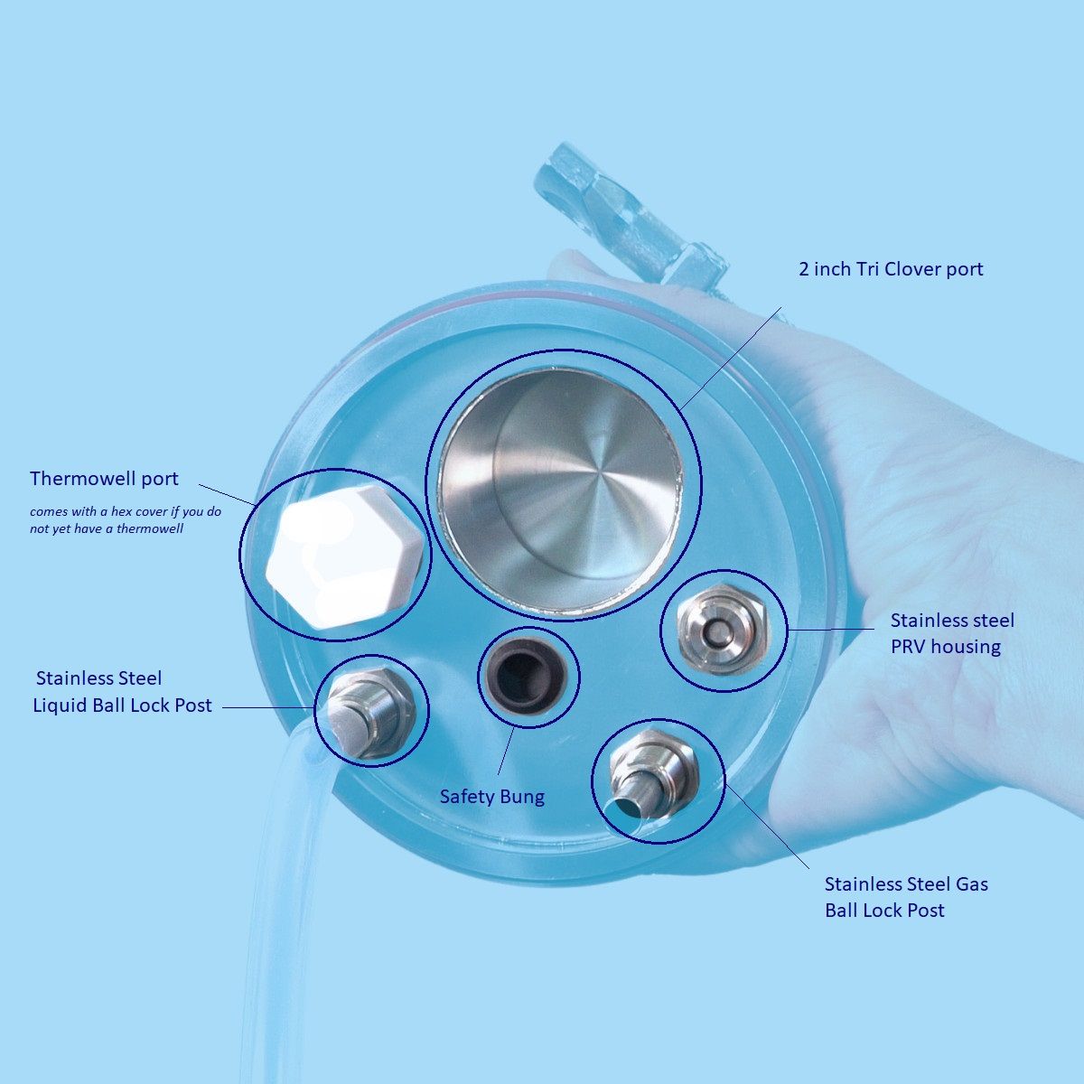APOLLO STAINLESS STEEL PRESSURE LID