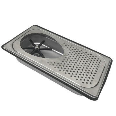 GLASS RINSER - RECESSED WITH DRAIN BOARD - C4042