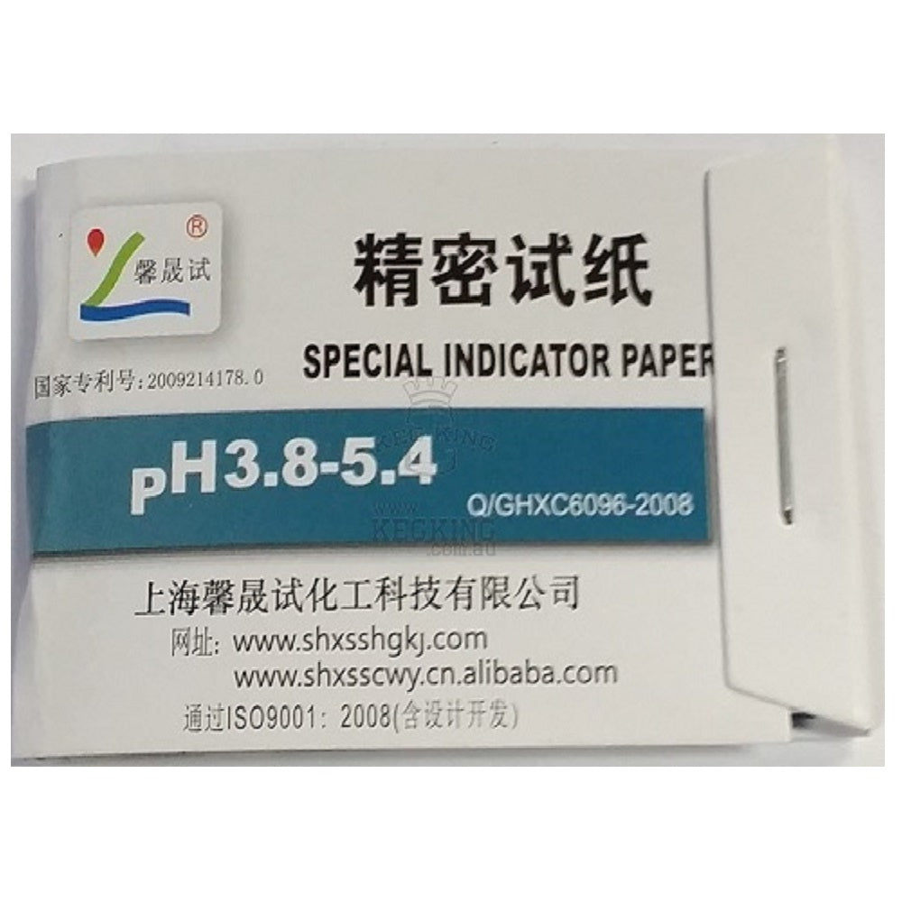 pH STRIPS 3.8 - 5.4