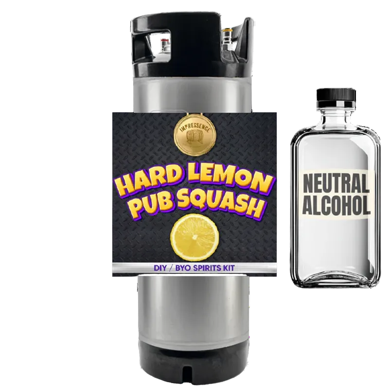 IMPRESSENCE LEMON PUB SQUASH NON-ALCOHOLIC KEG KIT
