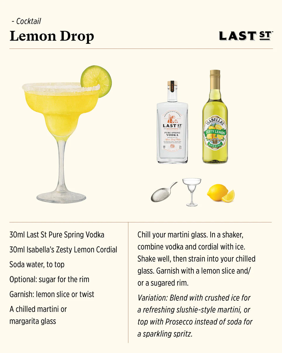 ISABELLAS ZESTY LEMON CORDIAL
