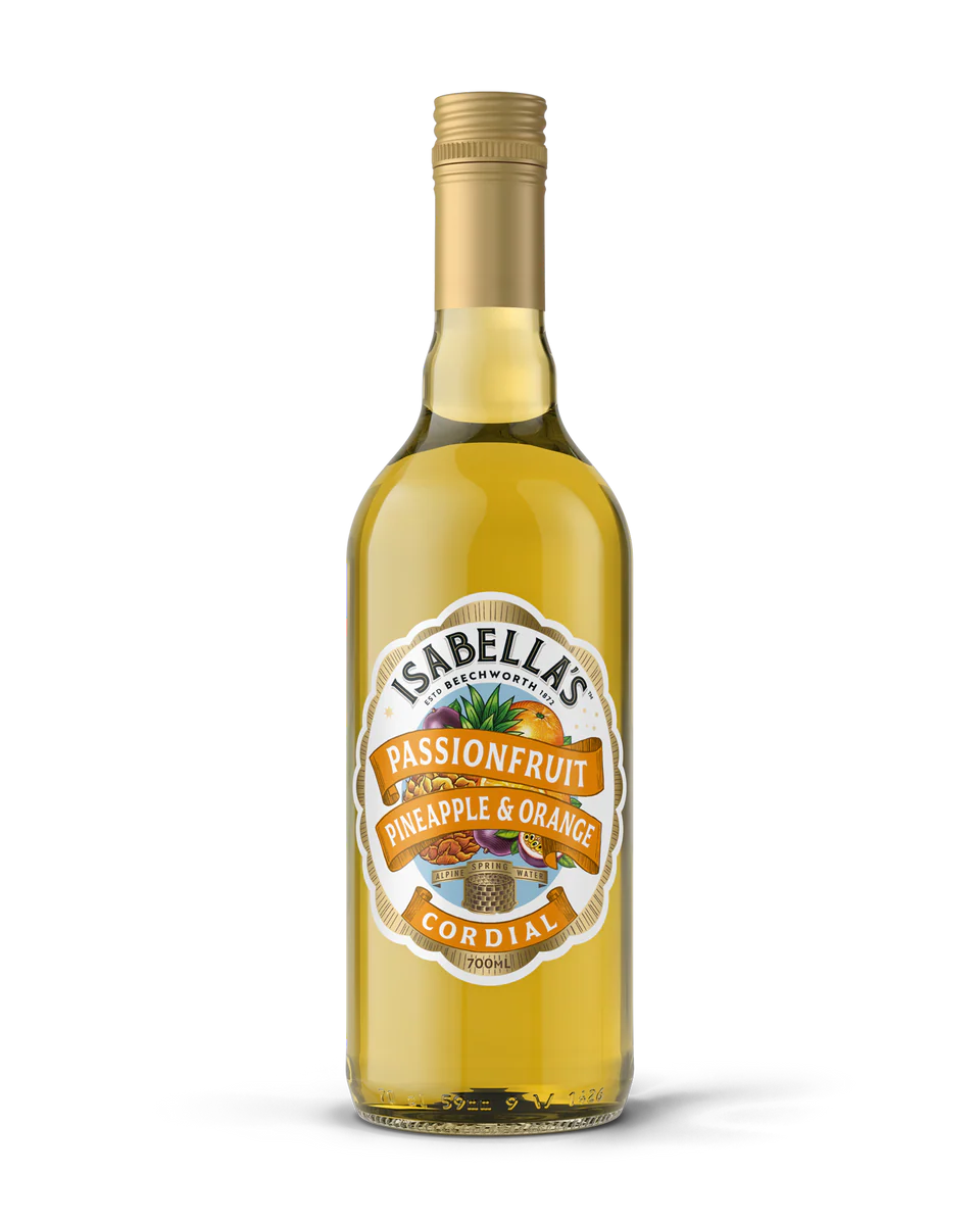 ISABELLAS PASSIONFRUIT, PINEAPPLE & ORANGE CORDIAL