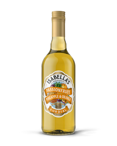 ISABELLAS PASSIONFRUIT, PINEAPPLE & ORANGE CORDIAL