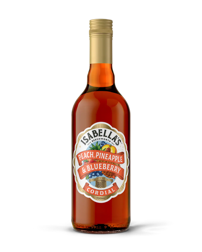 ISABELLAS PEACH, PINEAPPLE & BLUEBERRY CORDIAL